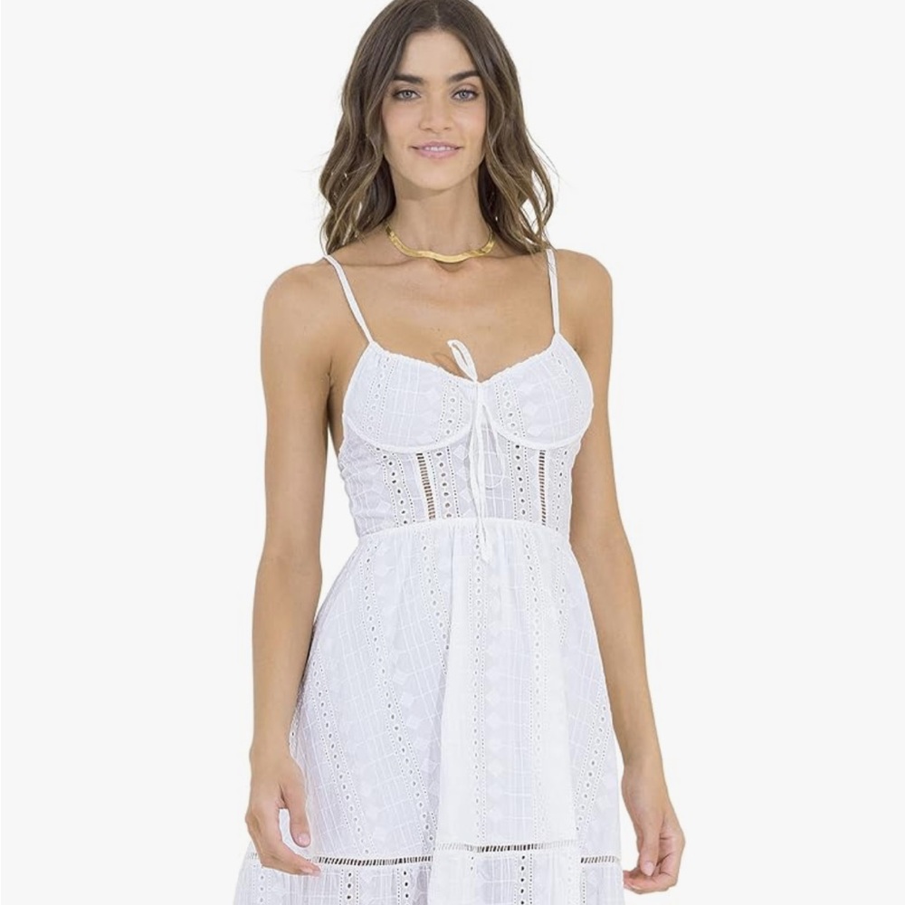 Maaji White Eyelet Sundress